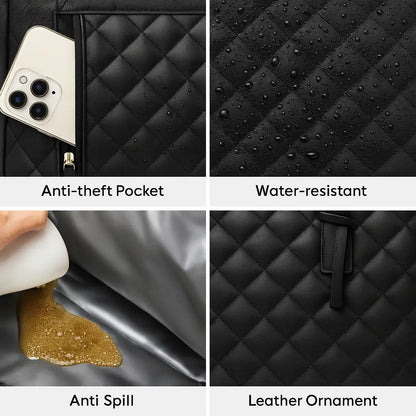 Luxury 3-in-1 Quilted Tote for Professionals