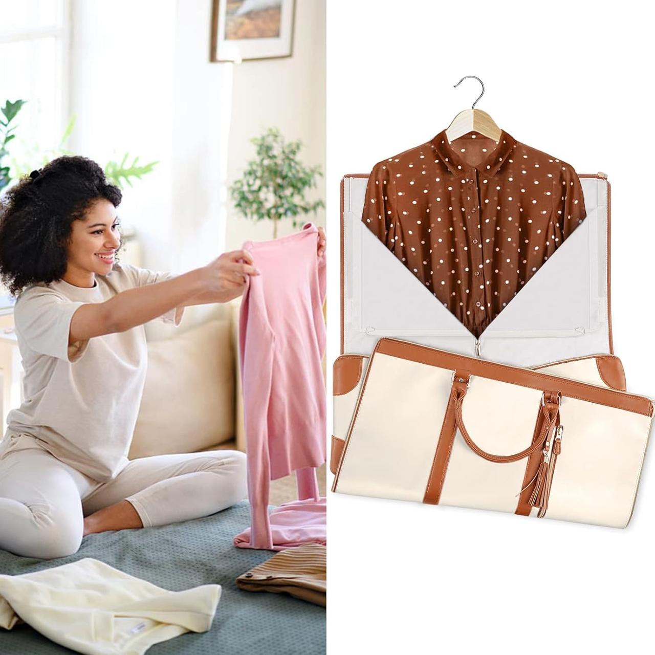 2-in-1 Convertible Garment Duffle Bag with Shoe Pouch - Weekender Travel Bag