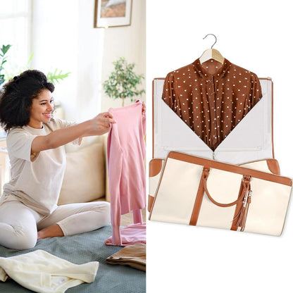 2-in-1 Convertible Garment Duffle Bag with Shoe Pouch - Weekender Travel Bag